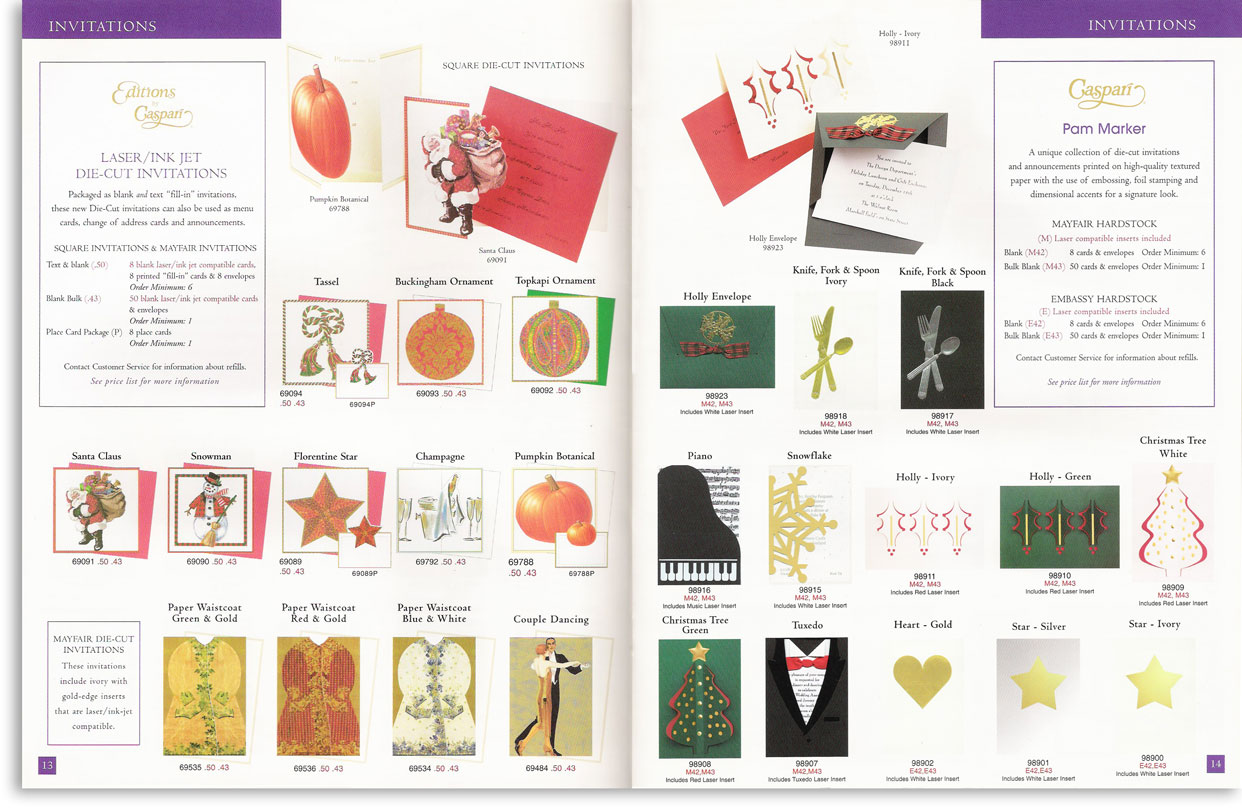 caspari sample spread